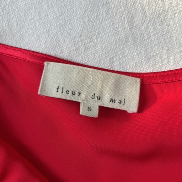 Fleur du Mal Red Cowl Neck Slip Dress - S - Picture 7 of 12